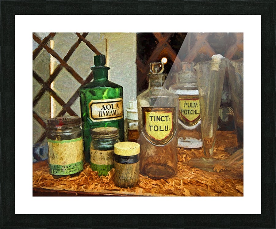 Pharmacie Picture Frame print