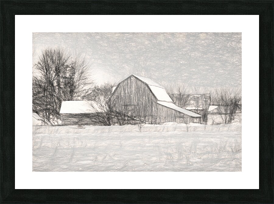 charcoal Picture Frame print