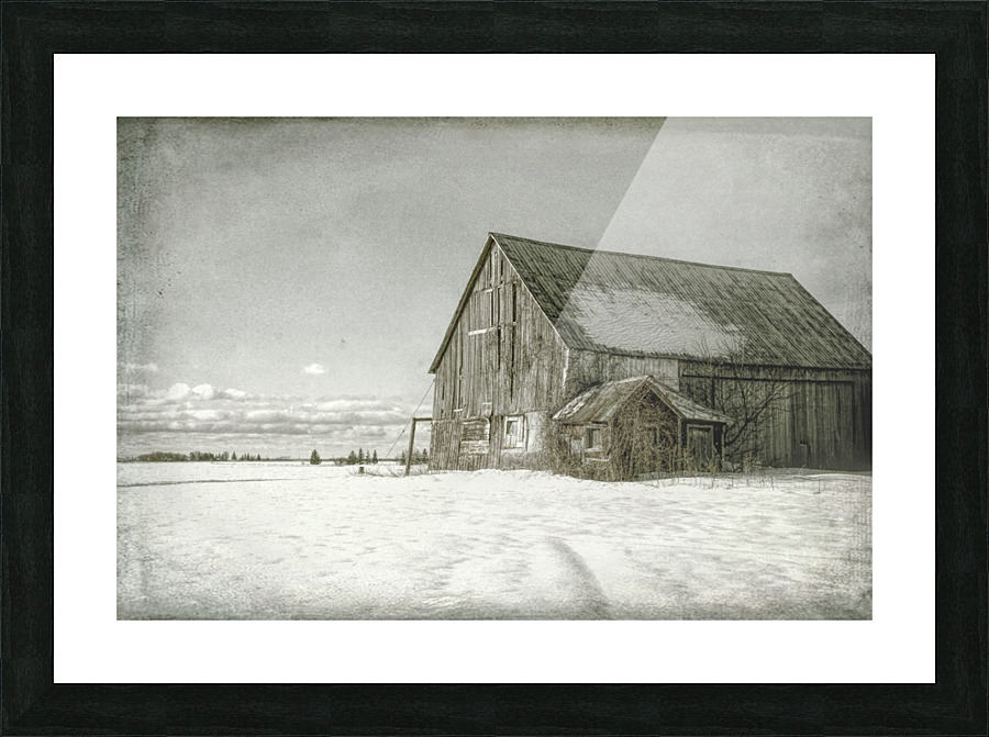 Grange grunge Picture Frame print