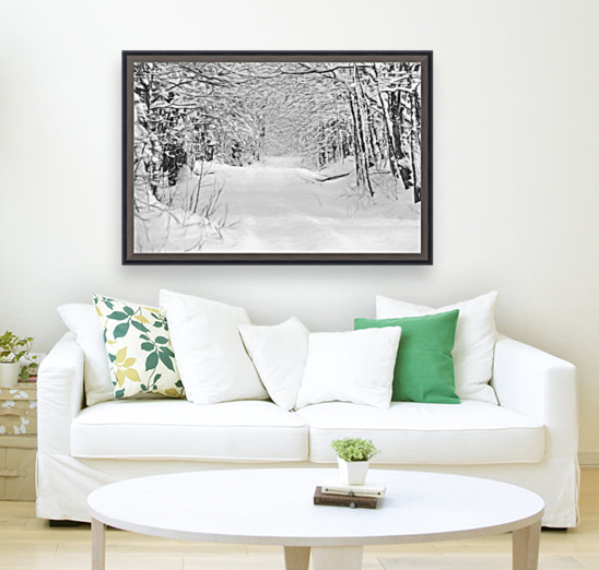 sentier de neige Reproduction