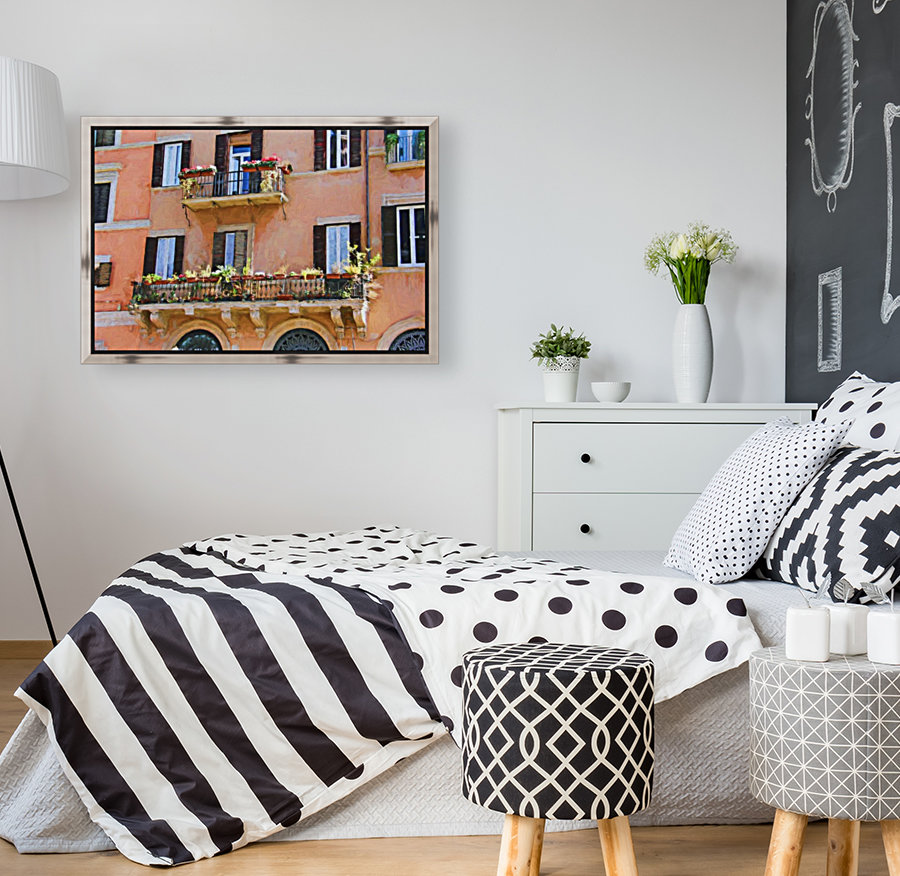 balcon fleuri Reproduction