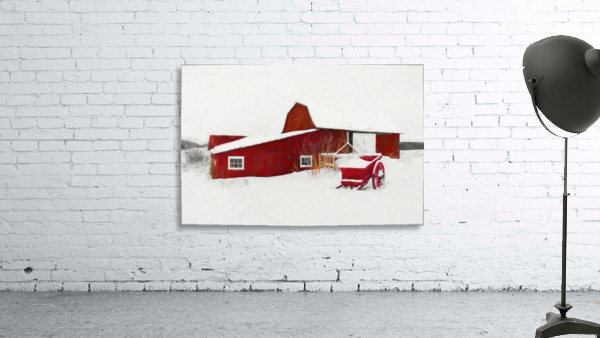 Grange neige Wall Preview