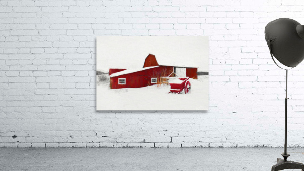 Grange neige Wall Preview