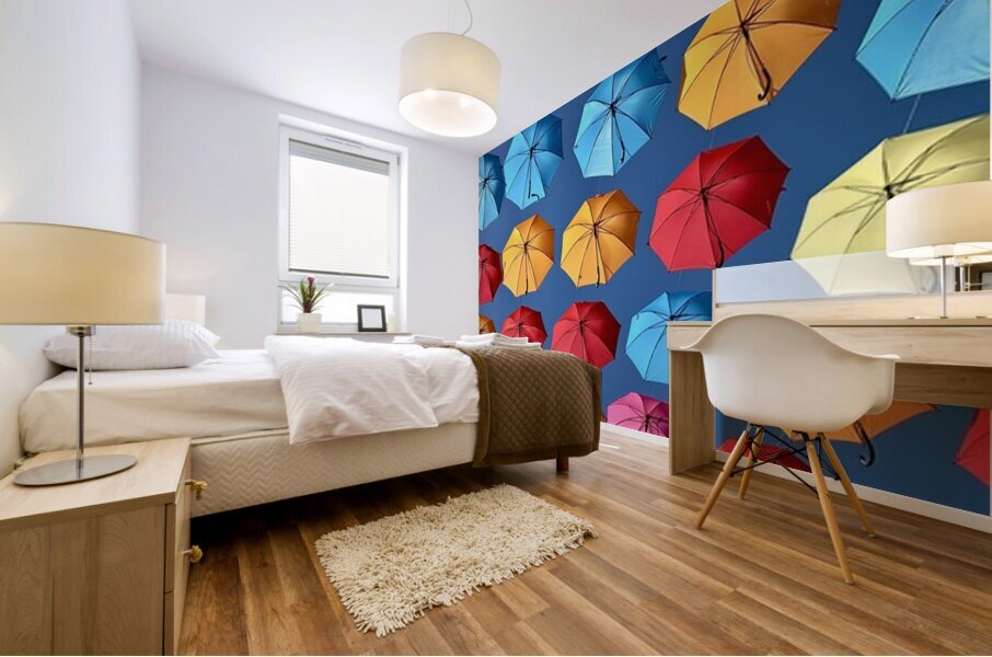 Umbrella Sky Mural print