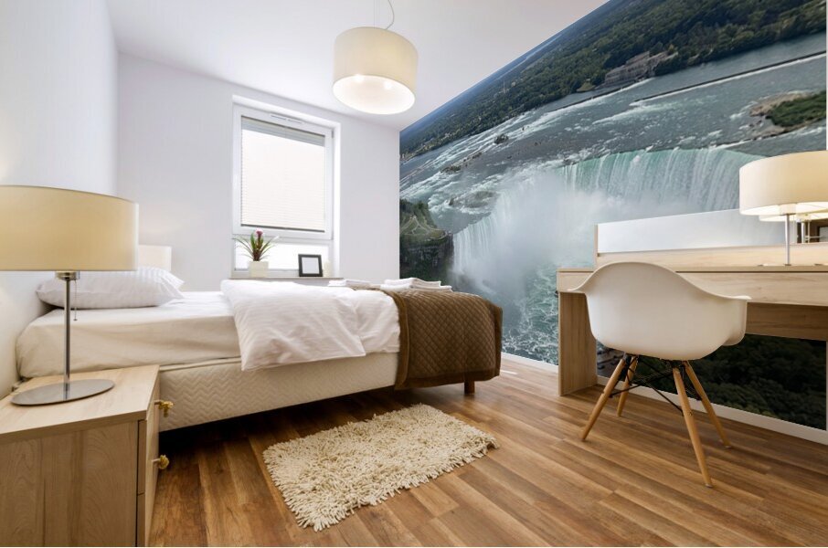 Niagara From Above Mural print