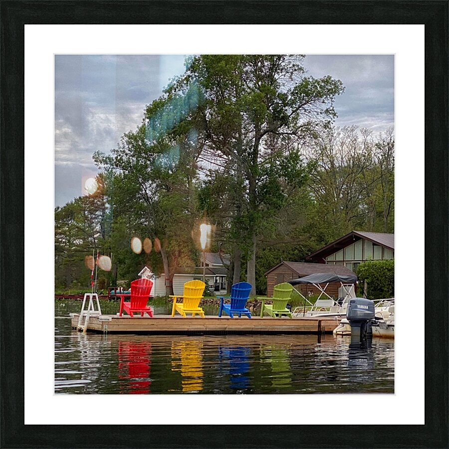 On the Dock Picture Frame print
