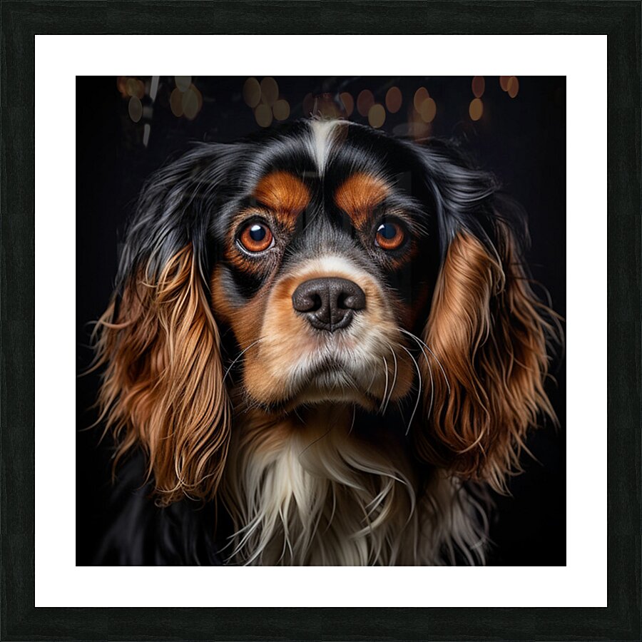 King Charles Spaniel AI Picture Frame print