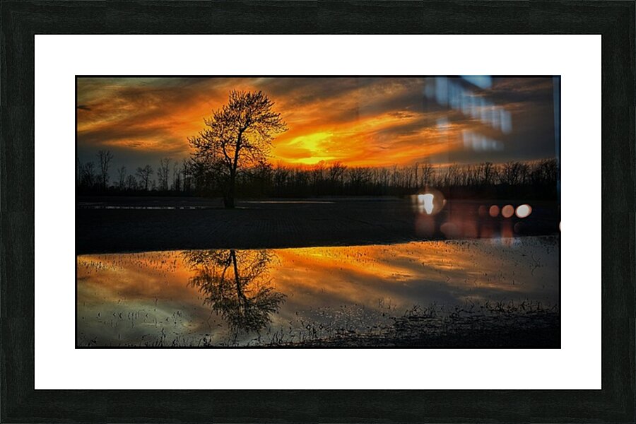 Sunset Reflection Picture Frame print