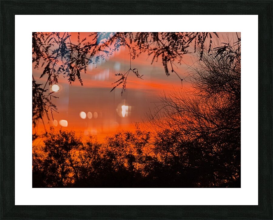 Red Sky at Night Picture Frame print