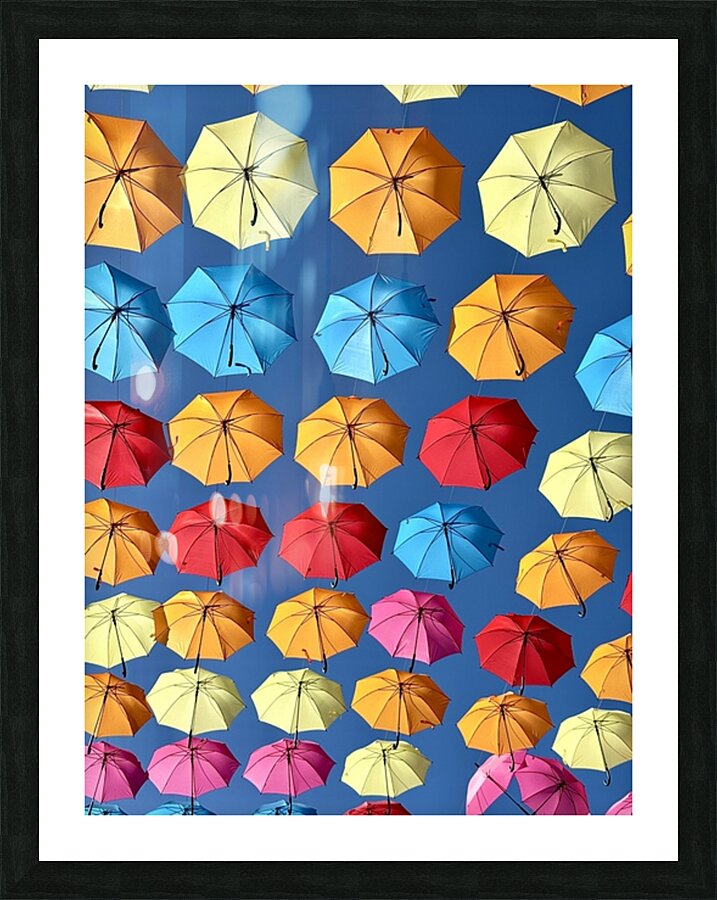 Umbrella Sky Picture Frame print