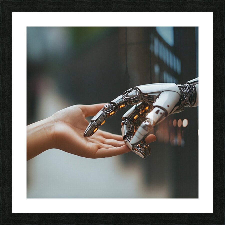 Helping Hands AI Picture Frame print