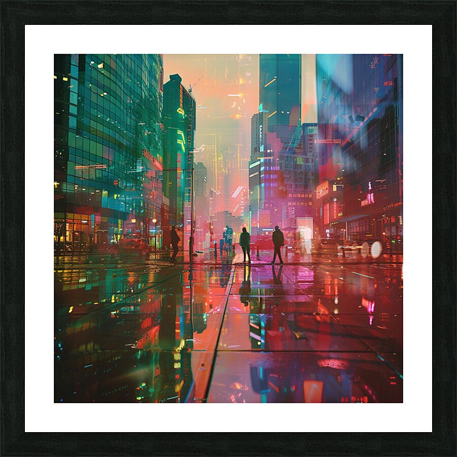 Spectral Hues AI Picture Frame print