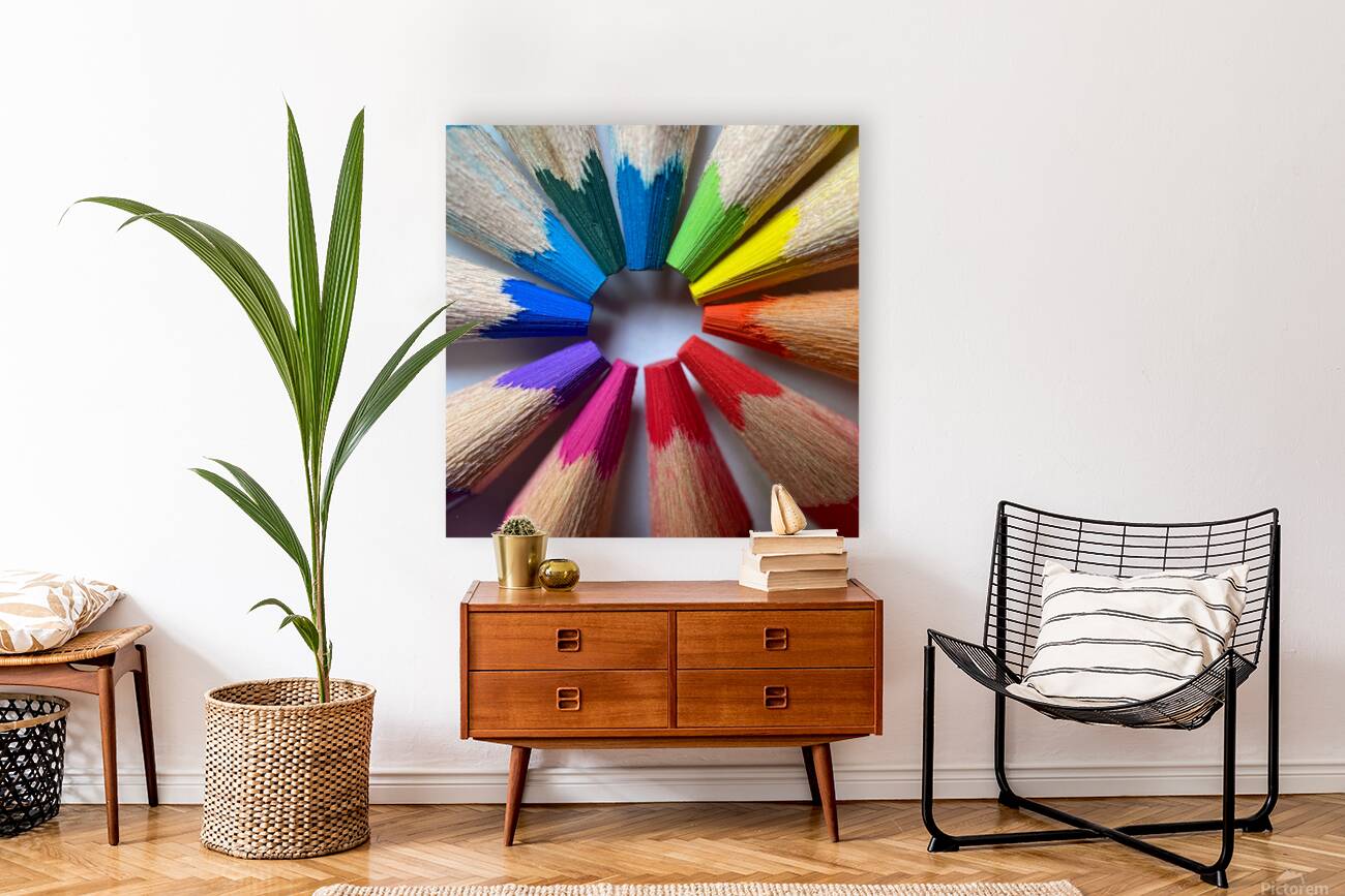 Pencil Crayon Rainbow Reproduction