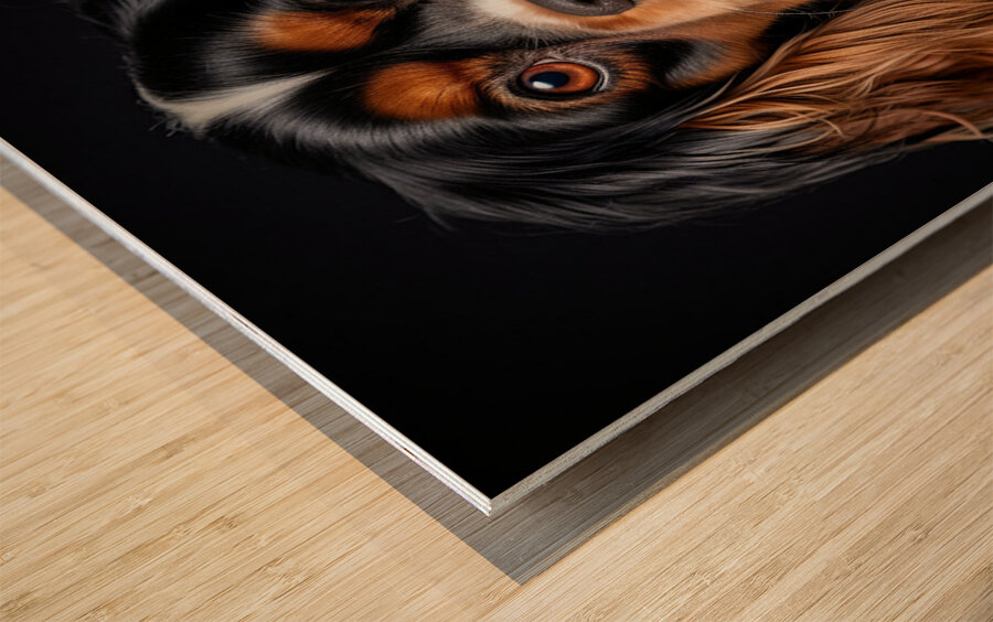 King Charles Spaniel AI Wood print