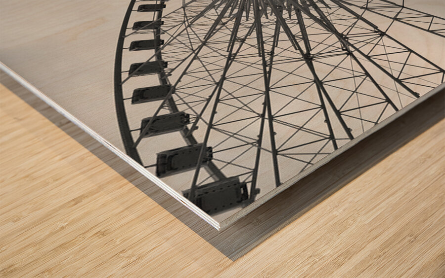 Ferris Wheel Wood print
