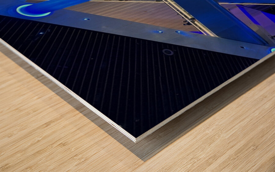 Inside The Sphere Wood print