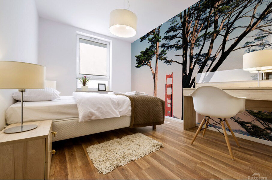 Golden Gates Mural print