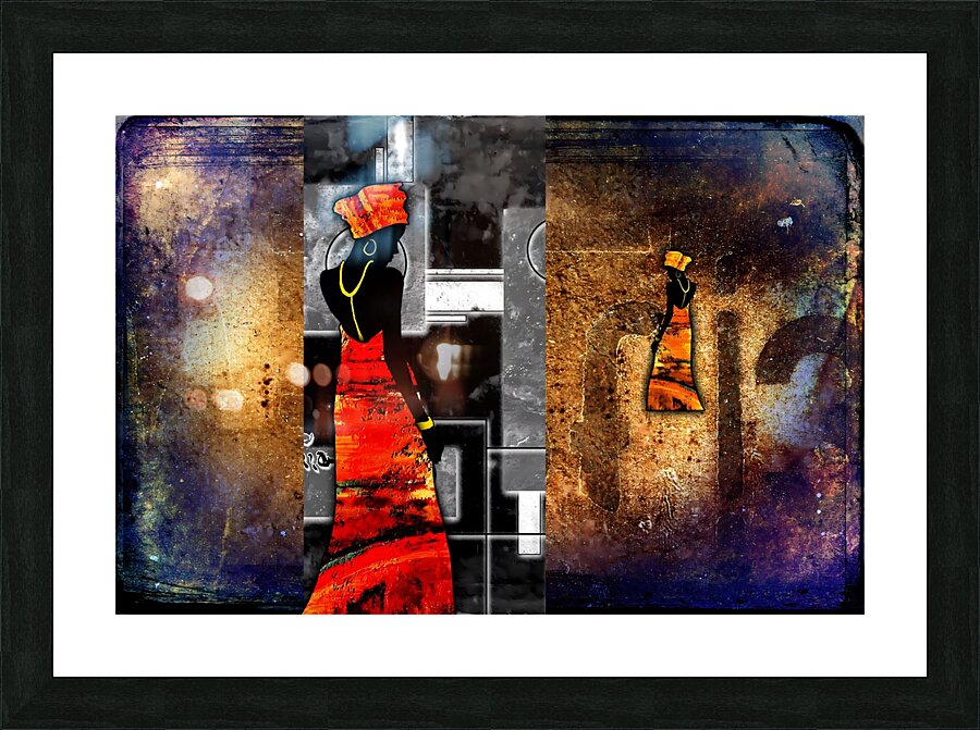African art 28 Picture Frame print