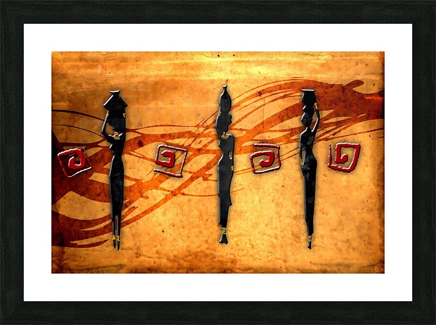 African art 39 Picture Frame print