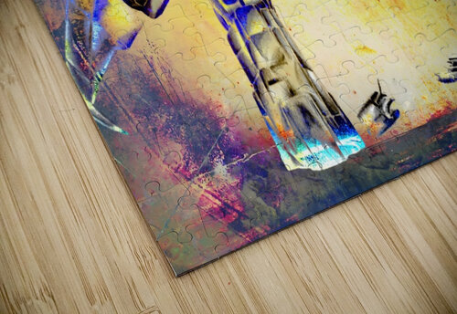 Cyborg fighting digital arts puzzle