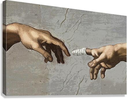 The Creation of Adam Canvas Print