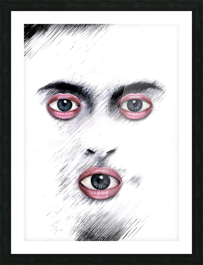 The Face Picture Frame print