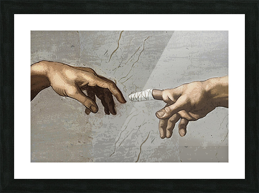 The Creation of Adam Picture Frame print