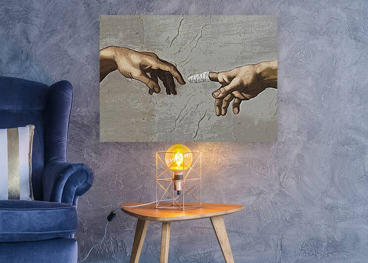 The Creation of Adam by Ali Miraee