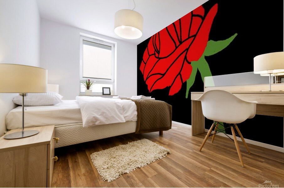 Rose Burst Mural print