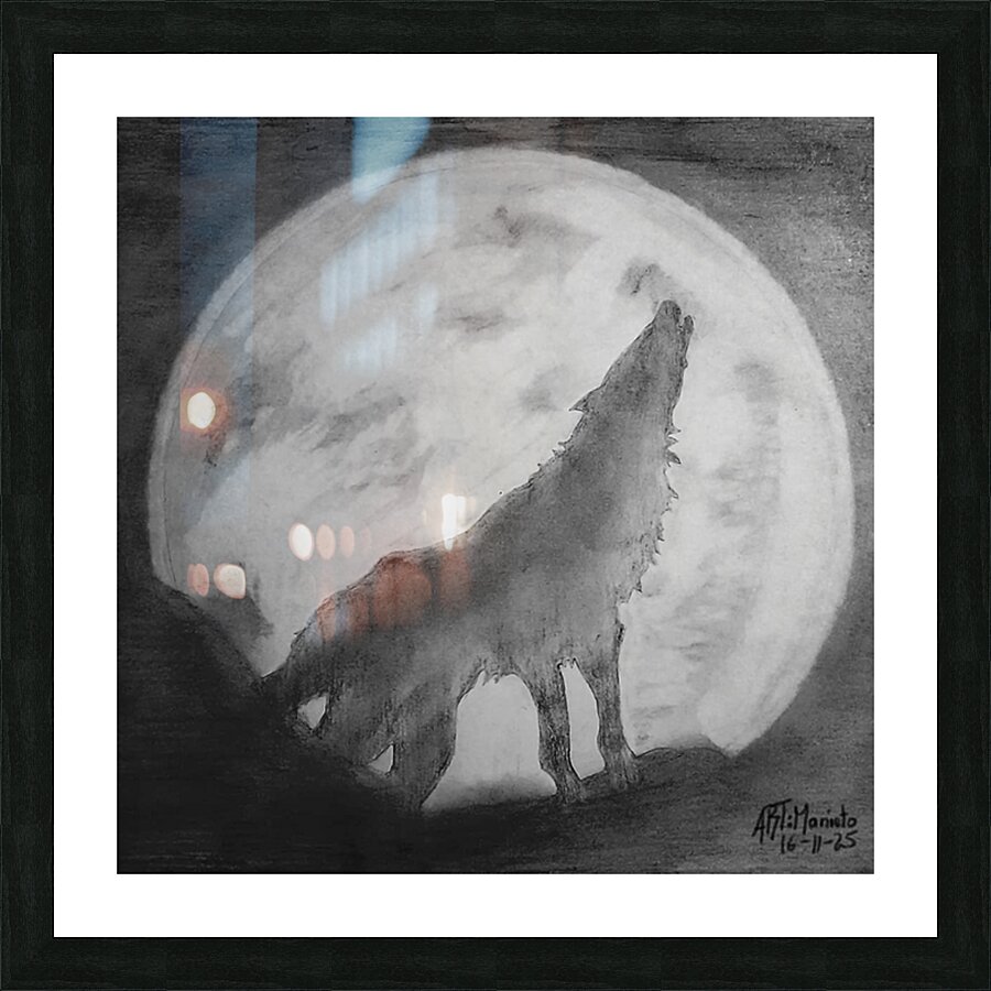 Wolf Picture Frame print