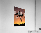 Two Palms Sunrise Acrylic Print
