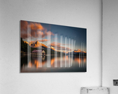 Dramatic Sunset at Maligne Lake Acrylic Print