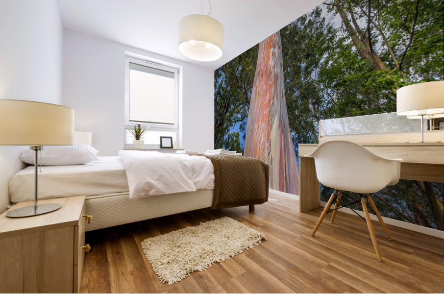 Rainbow Tree Mural print