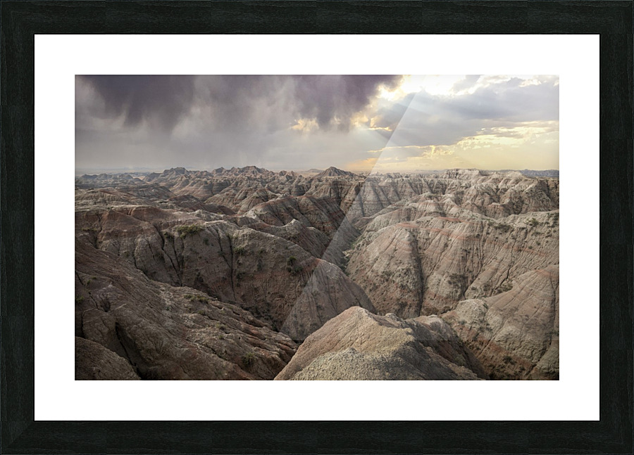 Badlands Sunset Picture Frame print