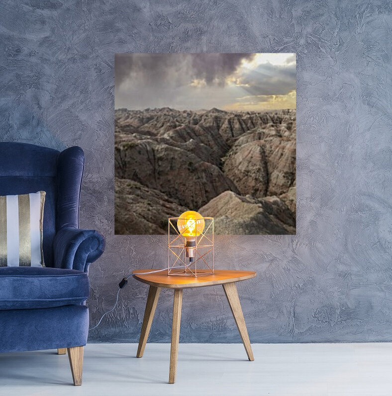 Badlands Sunset Reproduction
