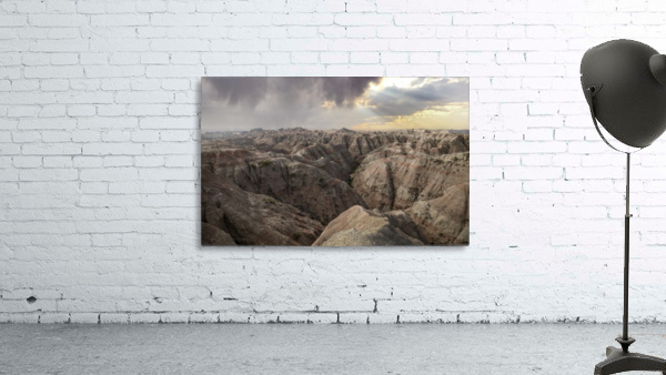 Badlands Sunset Wall Preview