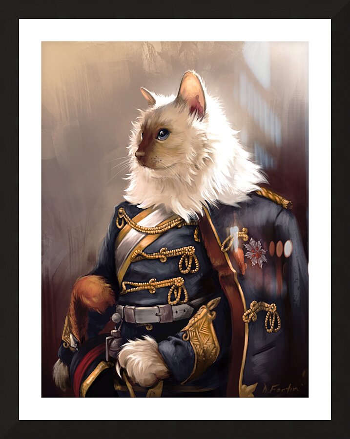 Sir KittyCat Picture Frame print