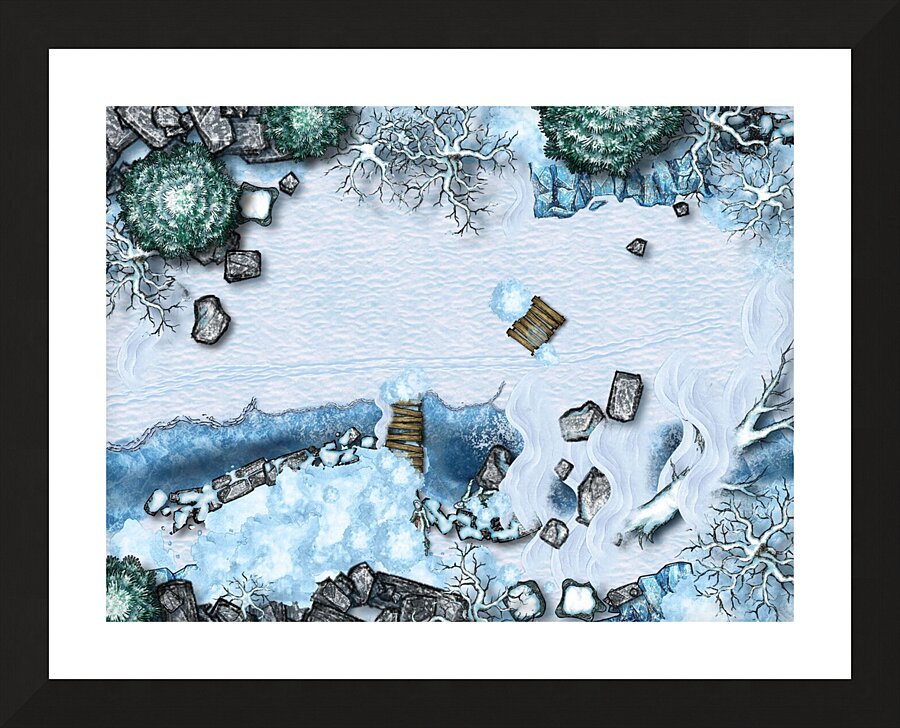 The Winter Path Picture Frame Printing
