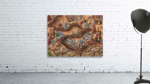 Winding Mountain Pass  Wall Preview