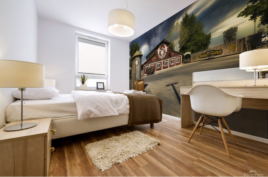 The Red Barn Mural print