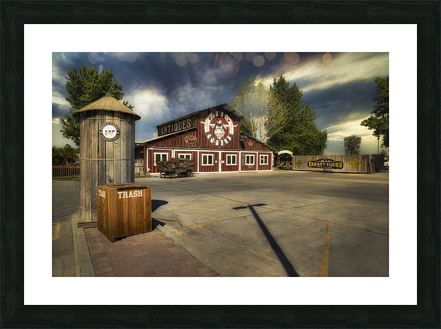 The Red Barn Picture Frame print