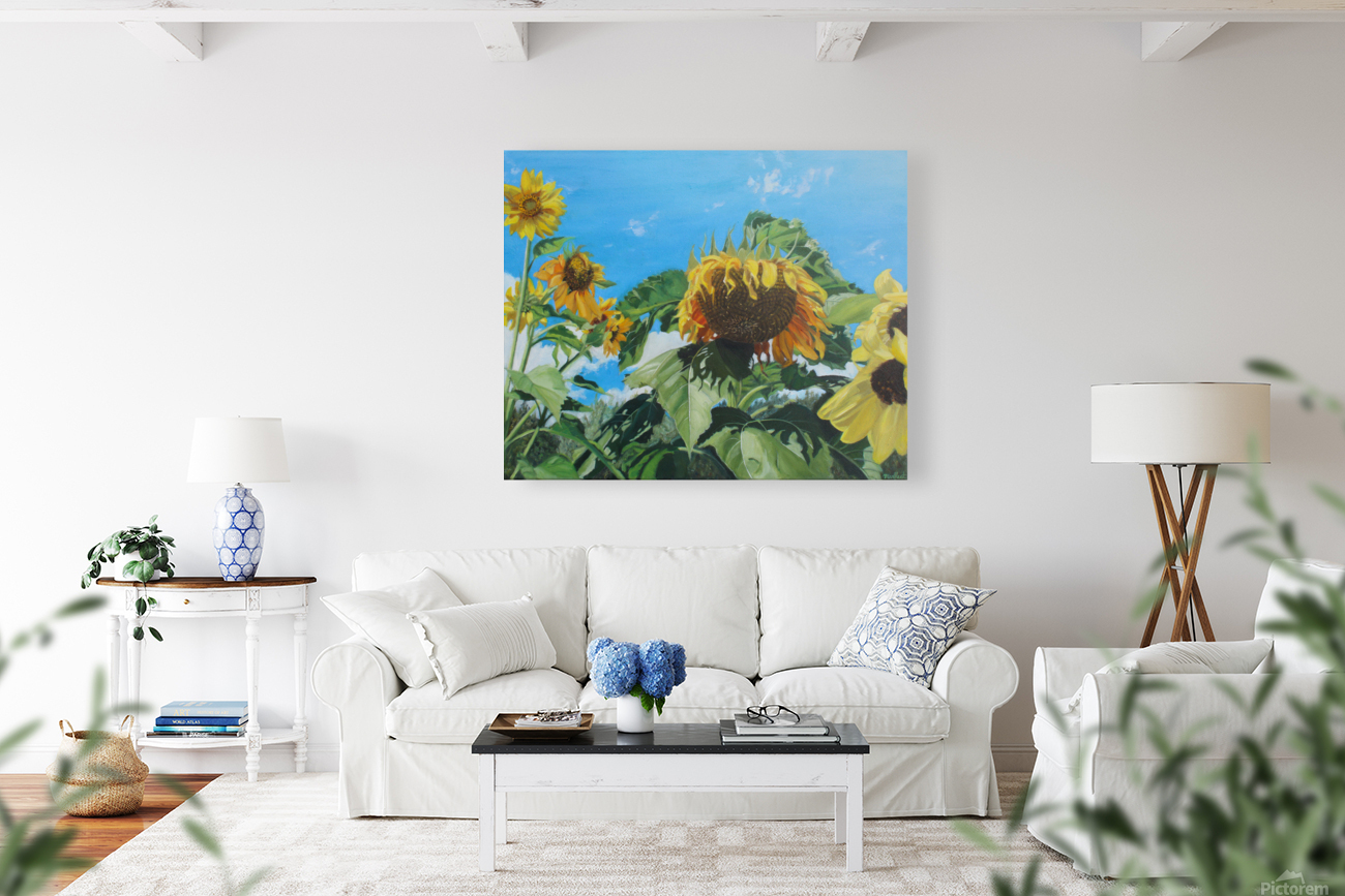 Garden Sunflowers Reproduction