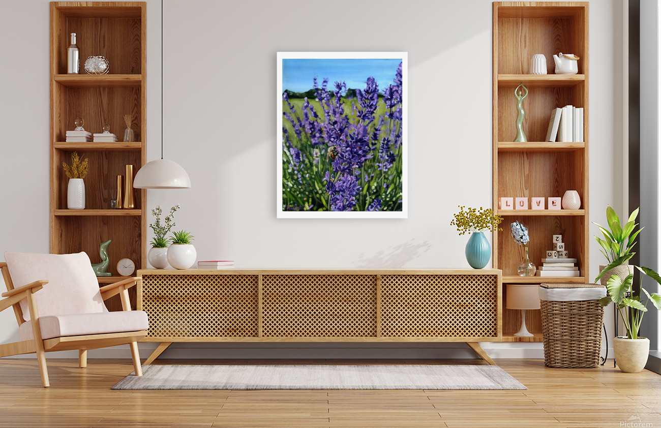 lavenderbee border Reproduction