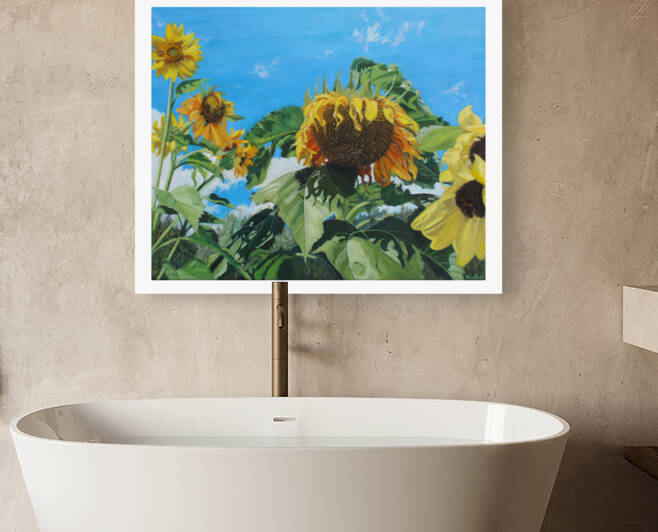 gardensunflowers border by Haley Marfleet
