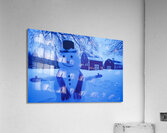 snowman barn Acrylic Print