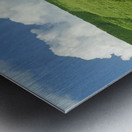 Path Through Barley and Canola Metal print