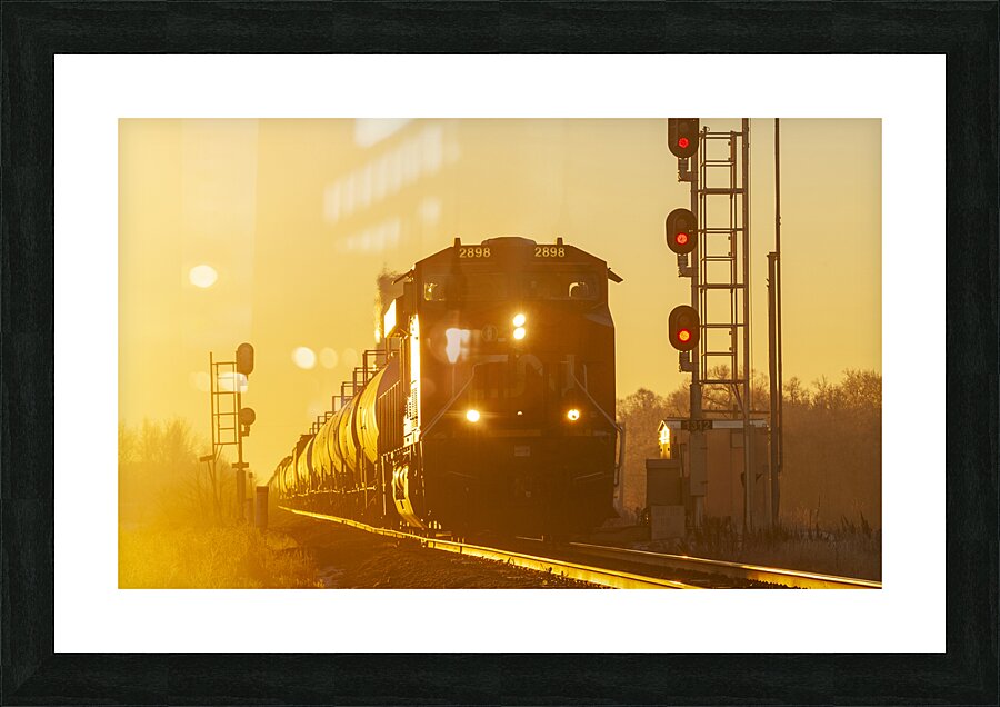 Passing the Rail Signal Picture Frame print