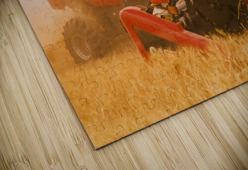 a combine harvests durum wheat Dave Reede Photohgraphy puzzle