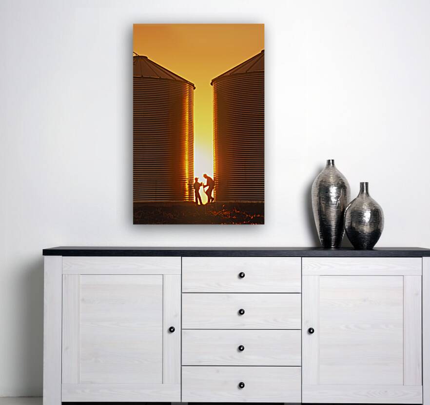 Father and Son Farmers Reproduction