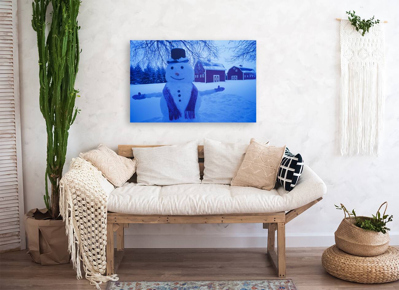 snowman barn Reproduction